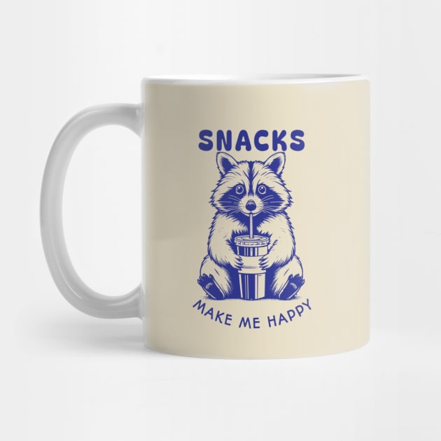 Snacks Make Me Happy Raccoon by Kevin's Store 2